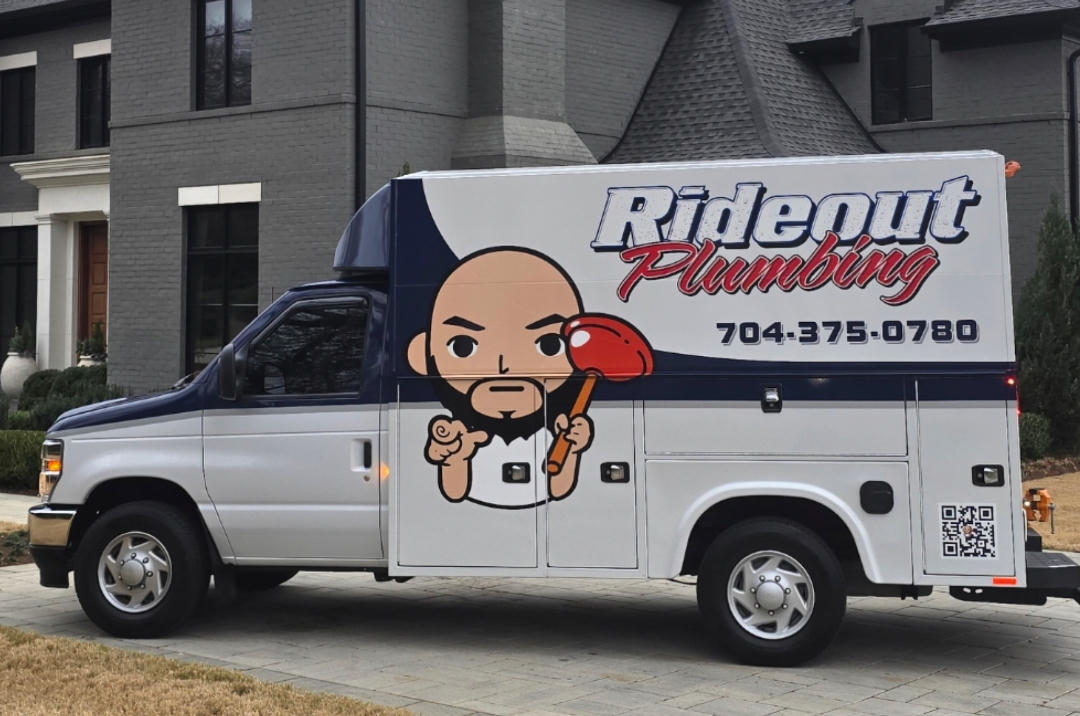 Rideout Plumbing branded service truck